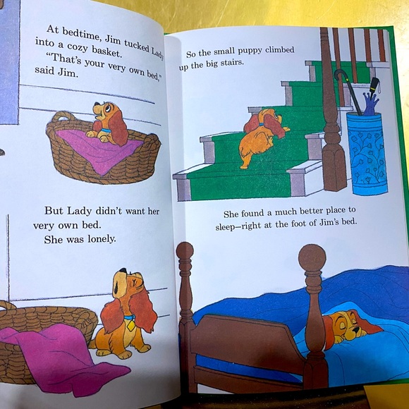 WALT DISNEY PRODUCTIONS PRESENTS LADY AND THE TRAMP VINTAGE 1981 HARDCOVER BOOK - Picture 8 of 13